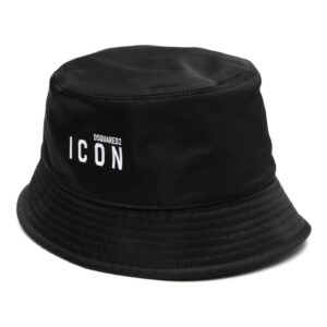 DSQUARED2 logo-print bucket hat