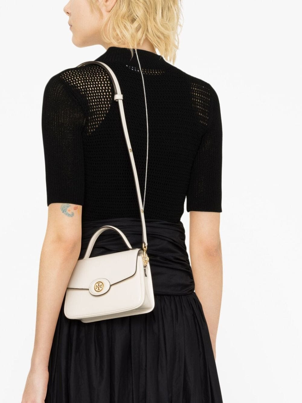 Tory Burch Robinson Spazzolato leather shoulder bag - Image 3