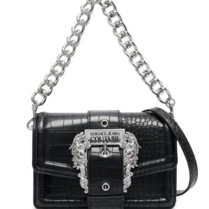 Versace Jeans Couture Baroque-buckle crossbody bag