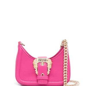 Versace Jeans Couture Baroque buckle faux-leather mini bag