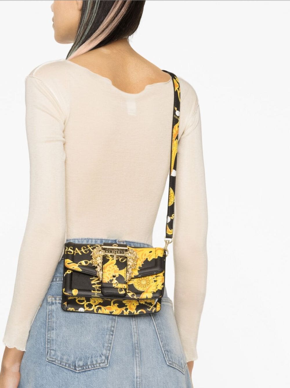 Versace Jeans Couture Chain Couture faux-leather crossbody bag - Image 3