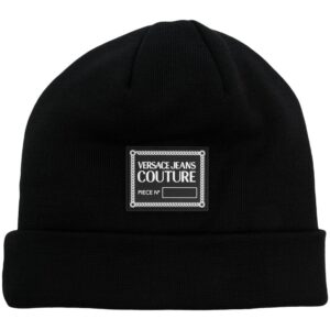 Versace Jeans Couture logo-patch turn-up brim beanie