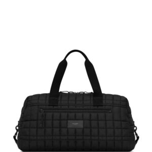 Saint Laurent Nuxx logo-patch quilted duffle bag
