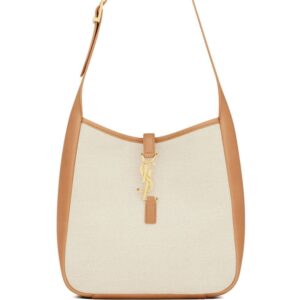 Saint Laurent Le 5 à 7 monogram-plaque shoulder bag