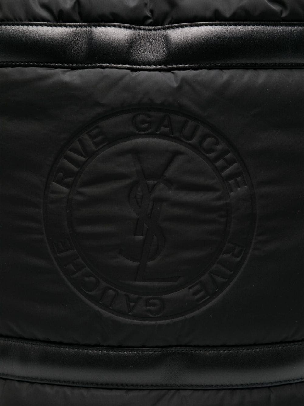 Saint Laurent Rive Gauche logo-debossed backpack - Image 4