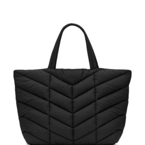 Saint Laurent quilted puffer tote bag