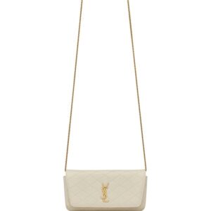 Saint Laurent Gaby quilted leather phone case