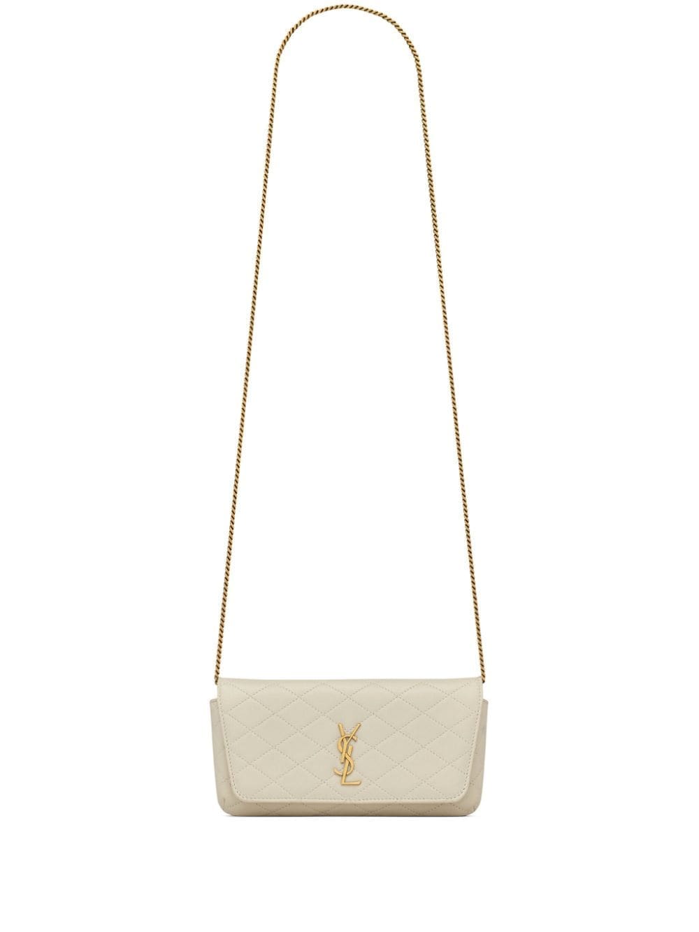 Saint Laurent Gaby quilted leather phone case