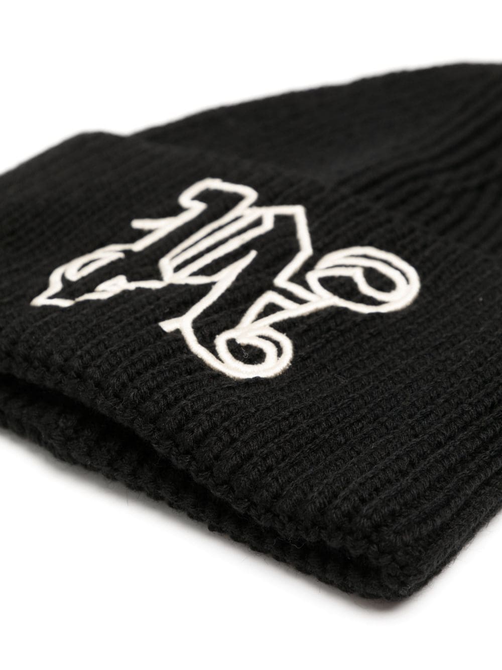 Palm Angels monogram embroidered wool beanie - Image 2