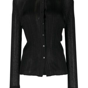 TOM FORD  fine ribbed polo-collar shirt