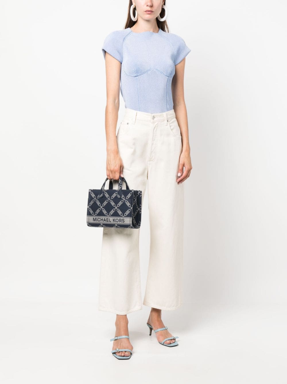 Michael Michael Kors Gigi Empire logo-jacquard tote bag - Image 2