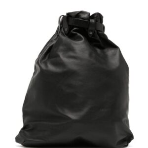 Yohji Yamamoto drawstring leather backpack