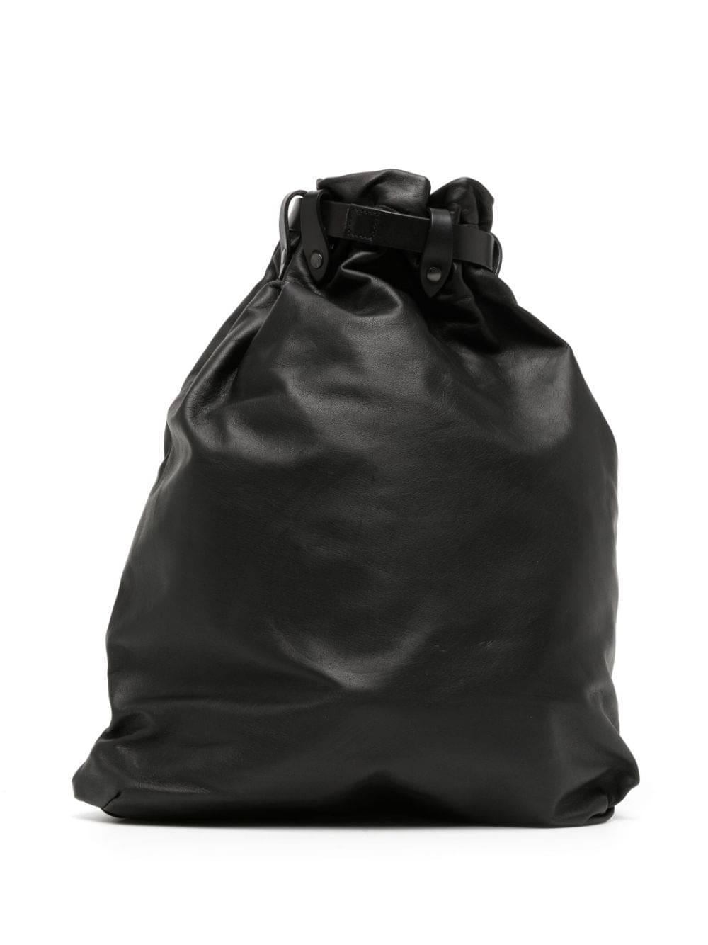 Yohji Yamamoto drawstring leather backpack