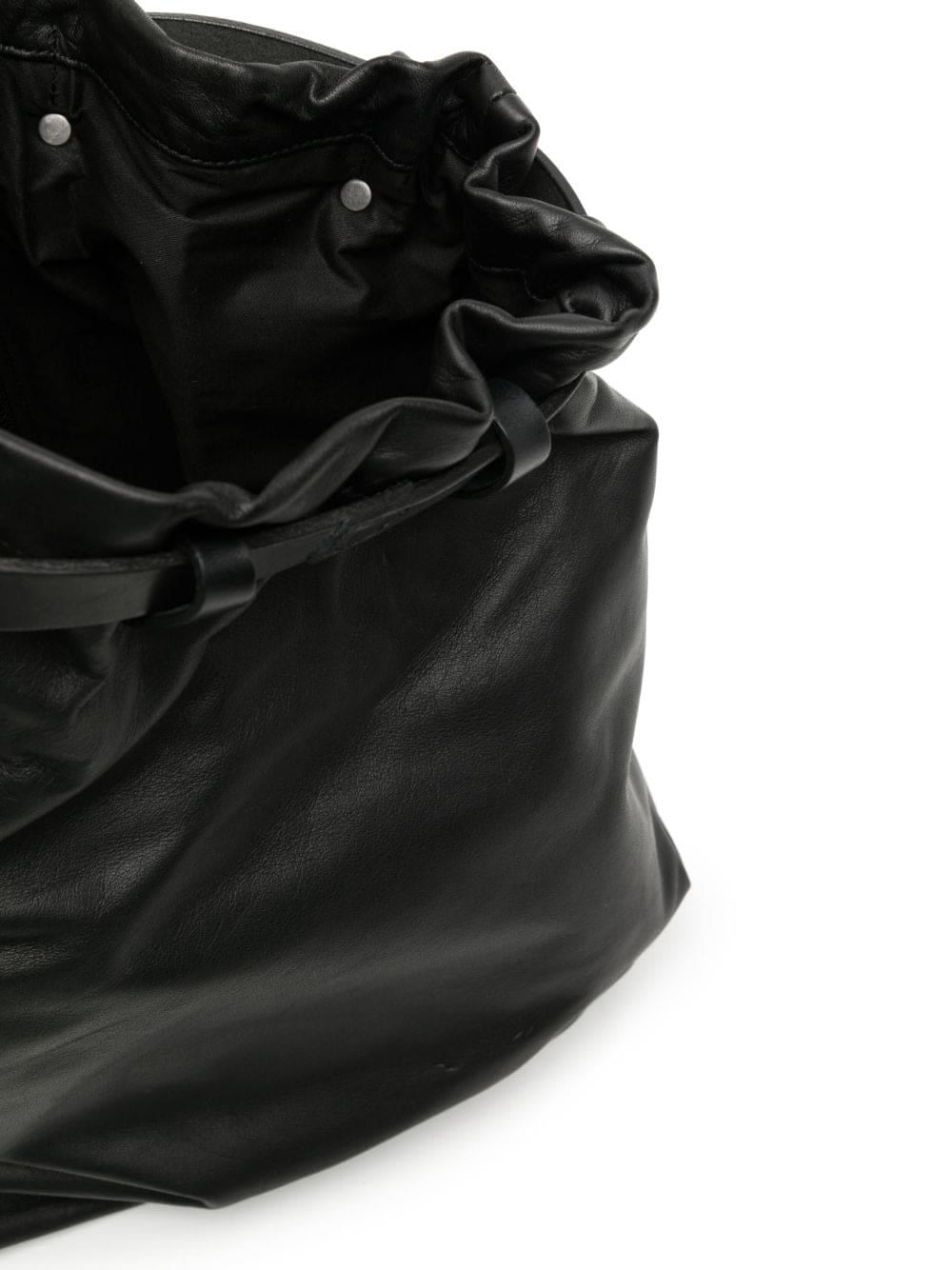 Yohji Yamamoto drawstring leather backpack - Image 5