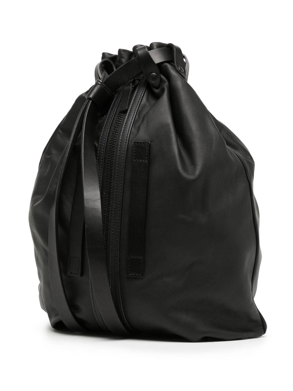 Yohji Yamamoto drawstring leather backpack - Image 3