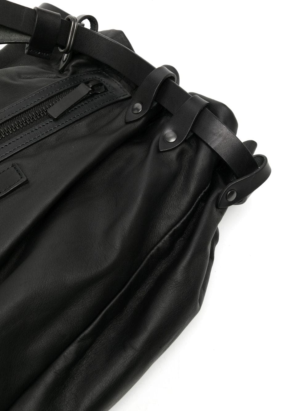 Yohji Yamamoto drawstring leather backpack - Image 4