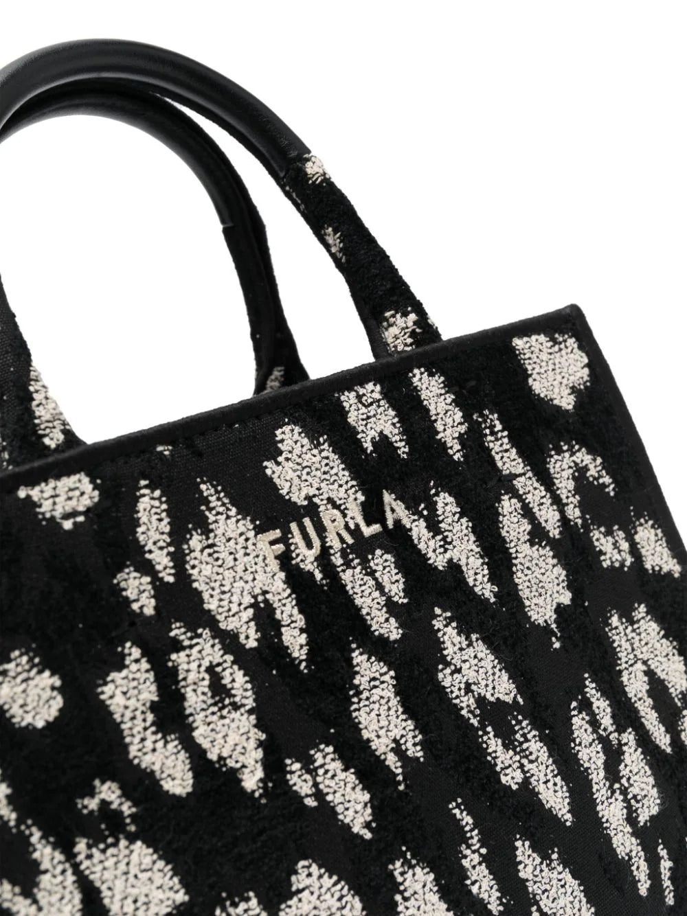 Furla small Opportunity leopard-jacquard tote bag - Image 4