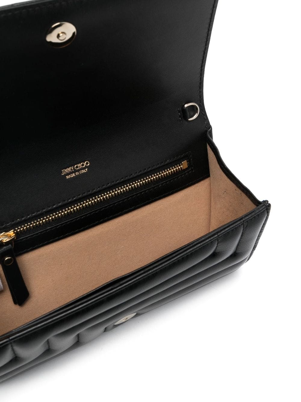 Jimmy Choo logo-plaque quilted shoulder bag - Image 5