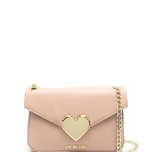 Love Moschino heart-plaque shoulder bag