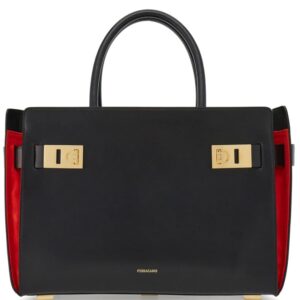 Ferragamo large Gancini-buckle leather tote bag