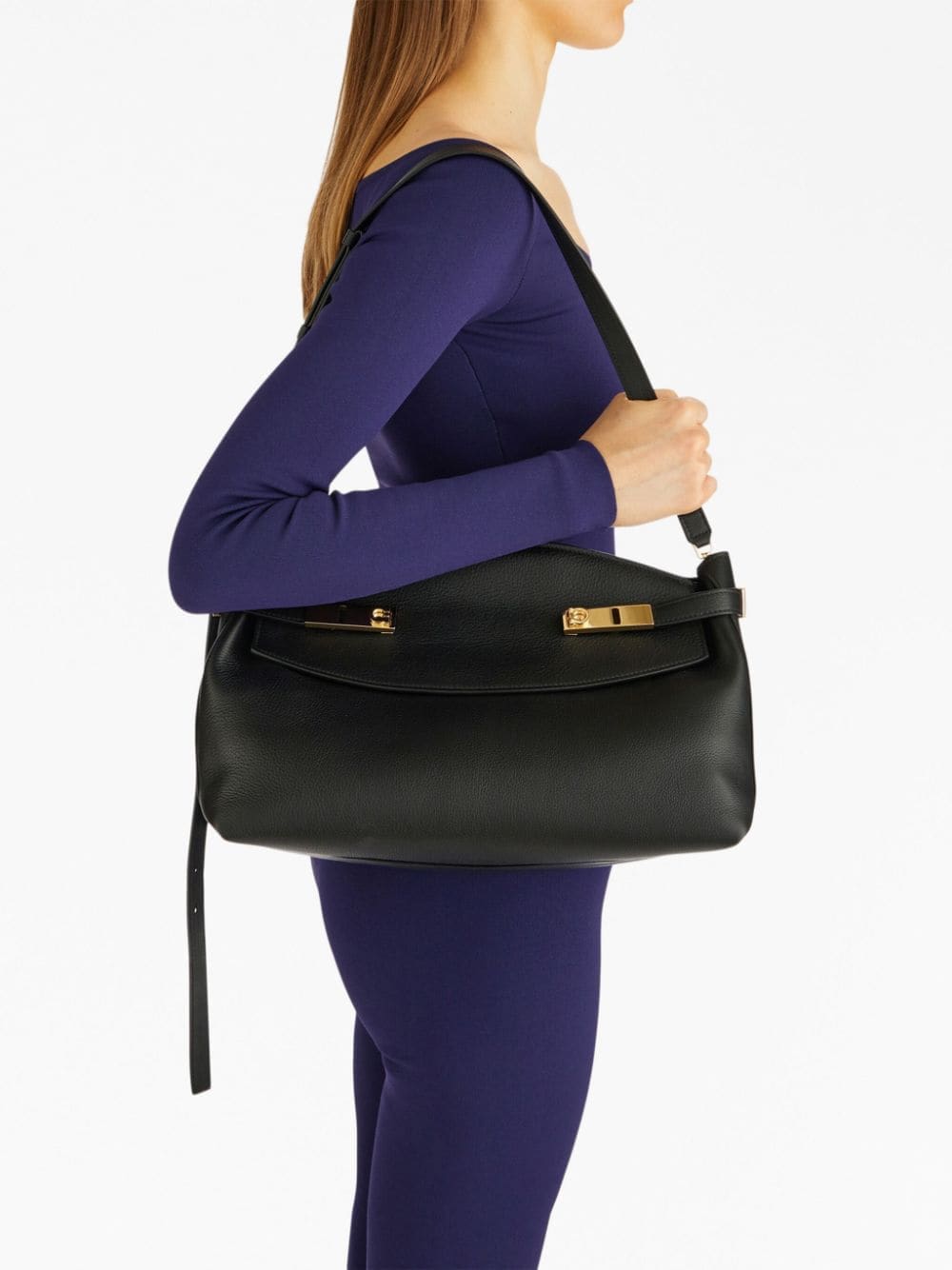 Ferragamo large pouch leather bag - Image 3