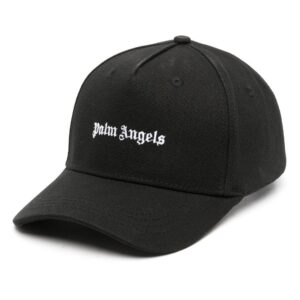 Palm Angels logo-embroidered cotton-canvas baseball cap