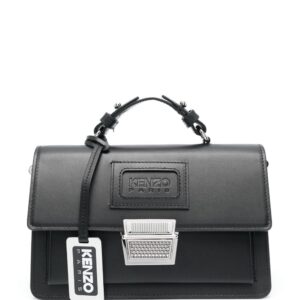Kenzo logo-debossed leather tote bag