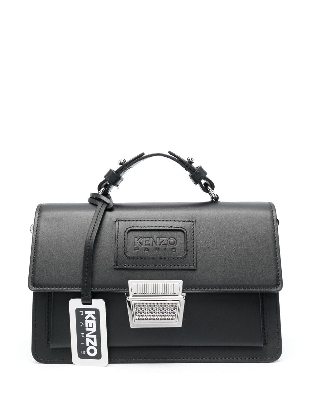 Kenzo logo-debossed leather tote bag