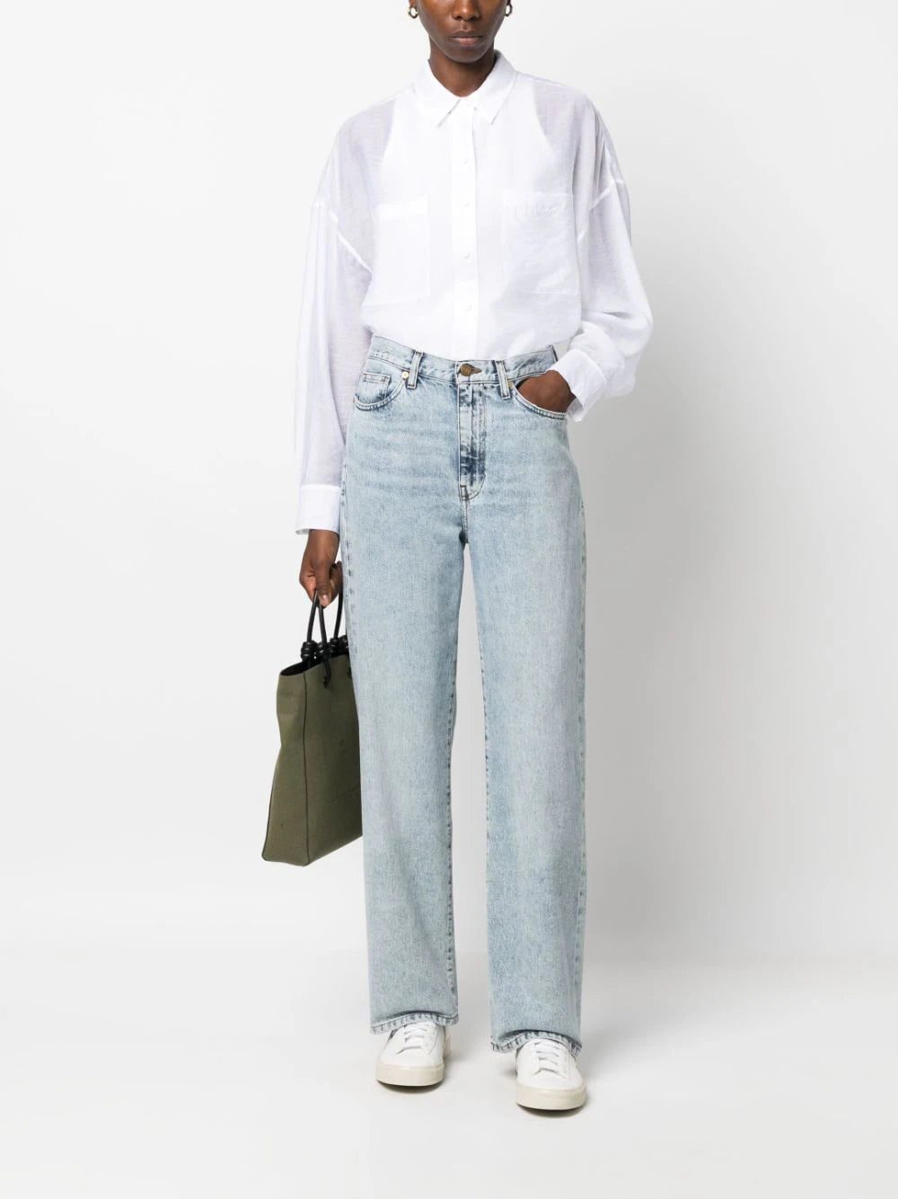 Calvin Klein semi-sheer button-up shirt - Image 2