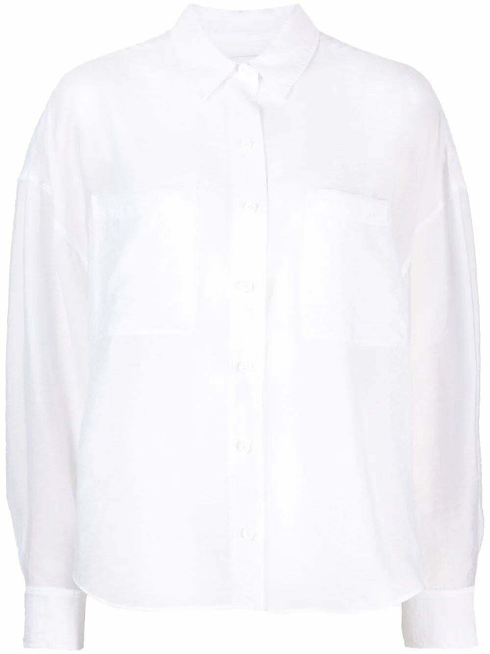 Calvin Klein semi-sheer button-up shirt