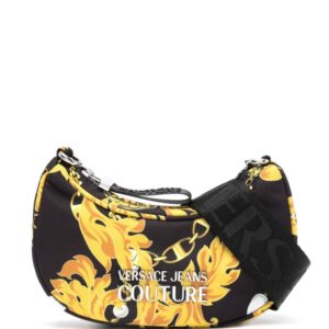 Versace Jeans Couture Barocco-print logo-plaque hobo bag