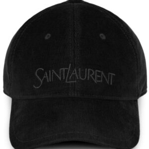 Saint Laurent logo-embroidered cotton cap