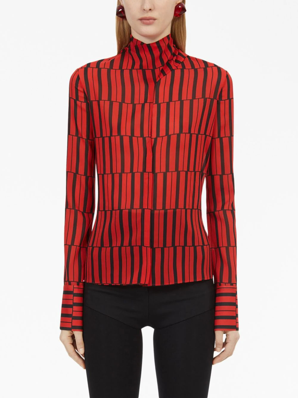 Ferragamo stripe-print long-sleeve shirt - Image 3