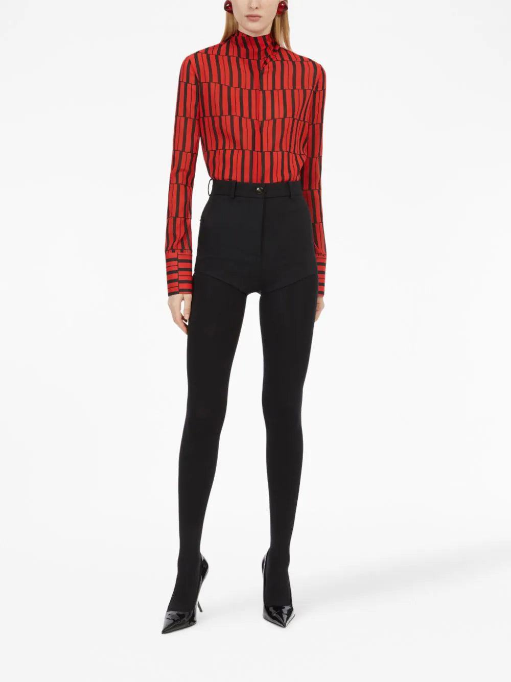 Ferragamo stripe-print long-sleeve shirt - Image 2