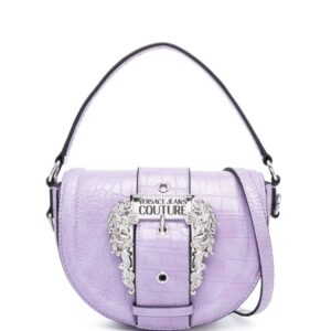 Versace Jeans Couture mini logo-buckle faux-leather tote bag