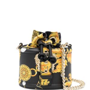 Versace Jeans Couture Chain Couture-print bucket bag