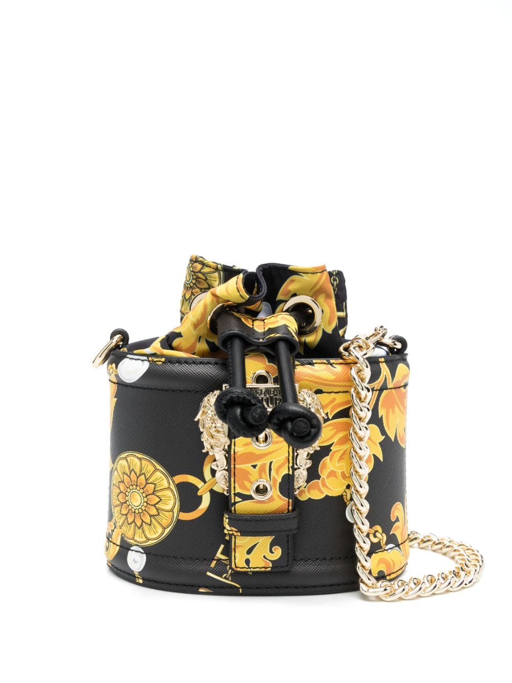 Versace Jeans Couture Chain Couture-print bucket bag