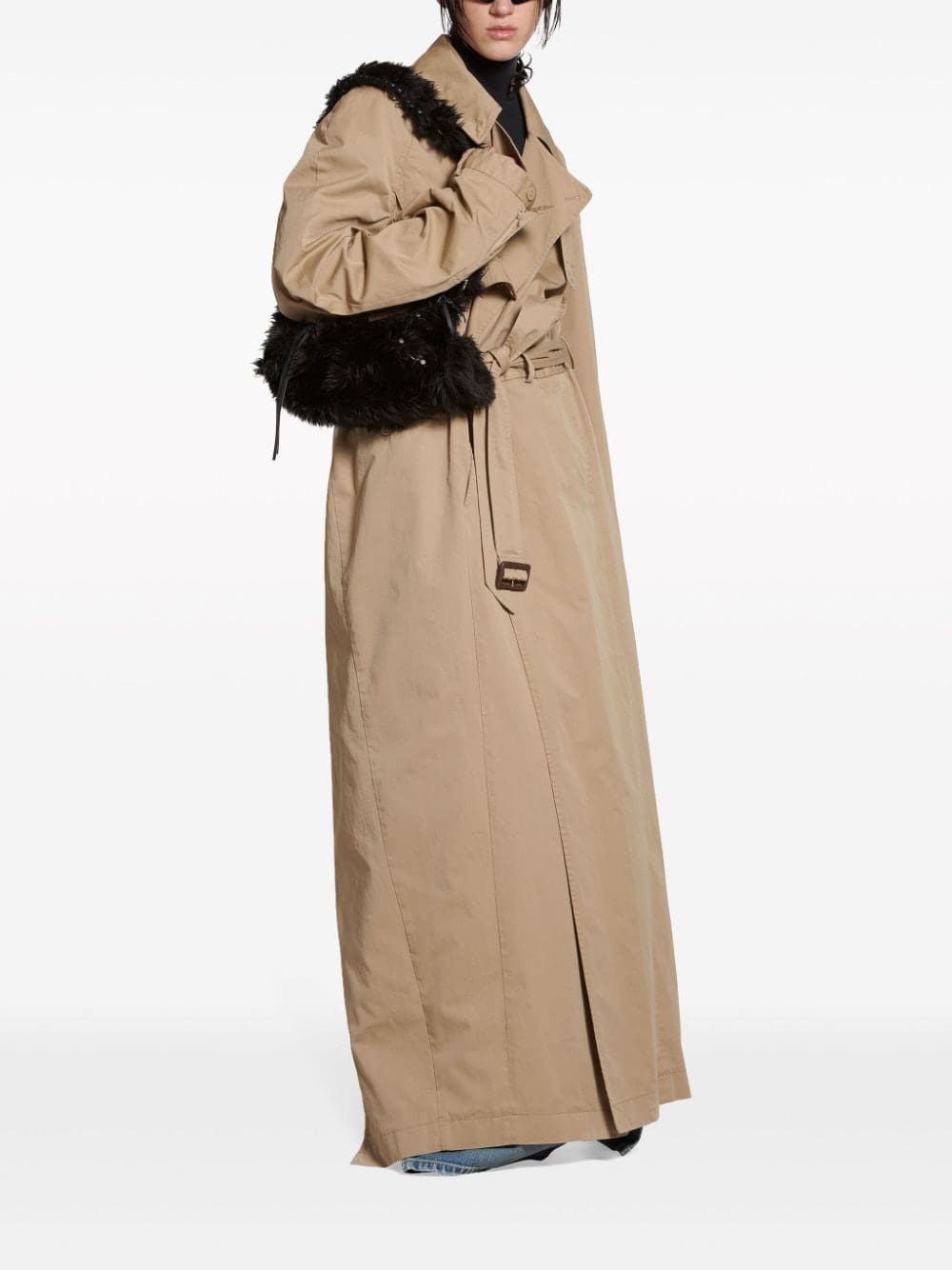 Balenciaga Le Cagole XS faux-fur shoulder bag - Image 2