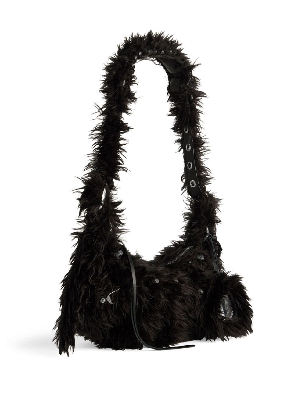 Balenciaga Le Cagole XS faux-fur shoulder bag - Image 5