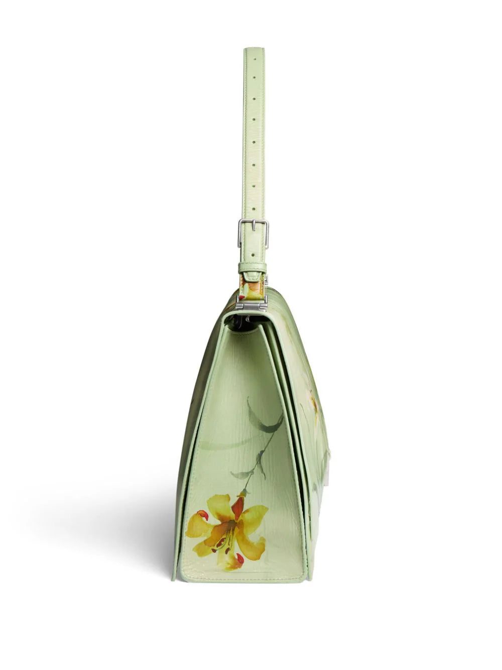 Balenciaga large Crush floral-print shoulder bag - Image 2