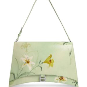 Balenciaga  large Crush floral-print shoulder bag
