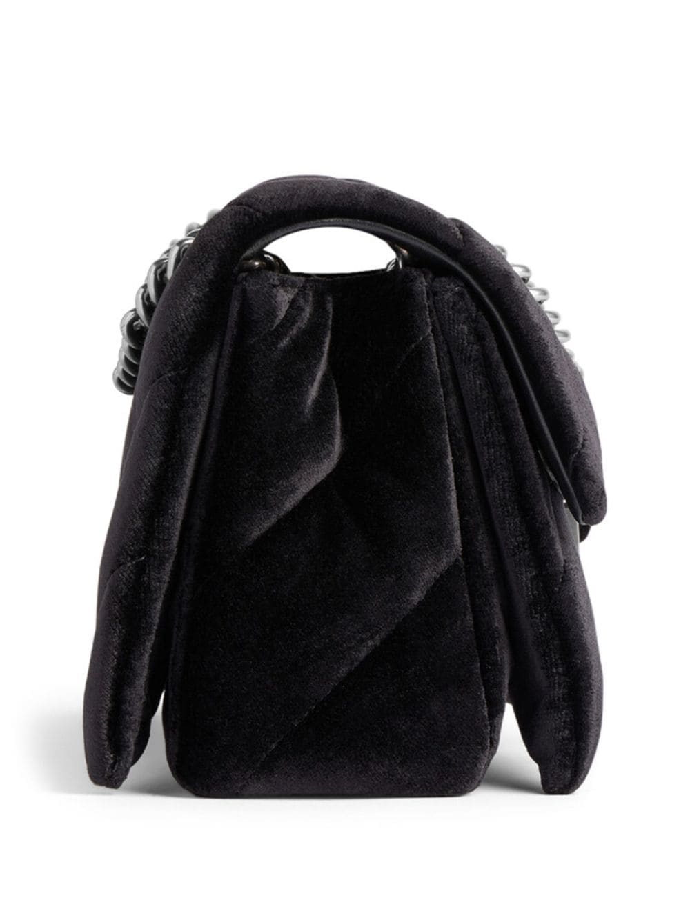 Balenciaga small Crush velvet shoulder bag - Image 3