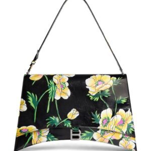 Balenciaga  large Crush Sling floral-print shoulder bag