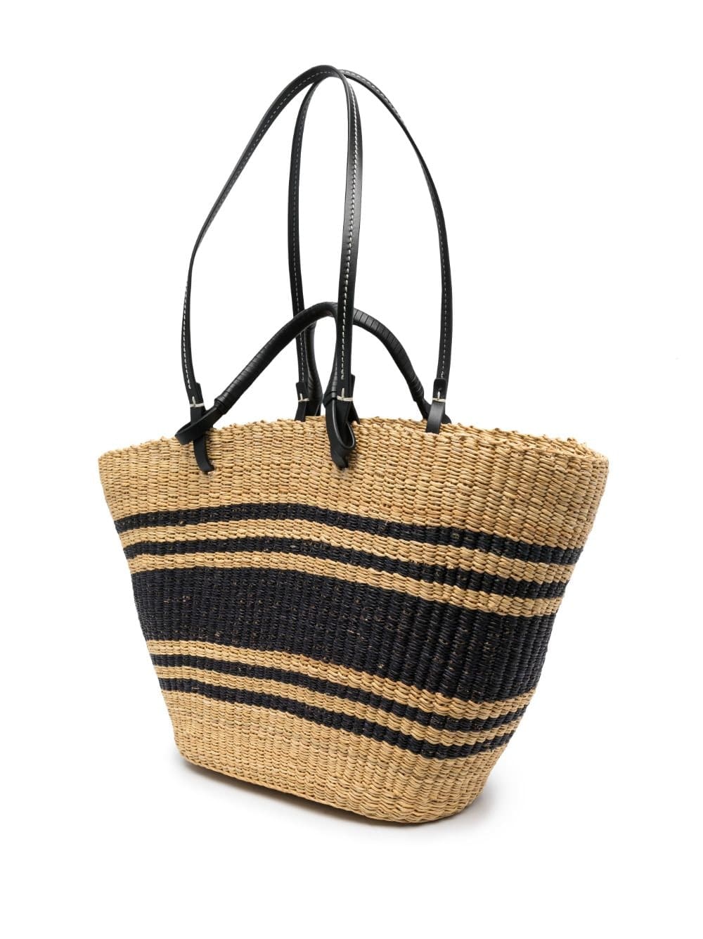 Tory Burch Ella striped raffia tote bag - Image 4