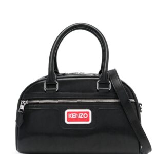 Kenzo logo-plaque faux-leather tote bag