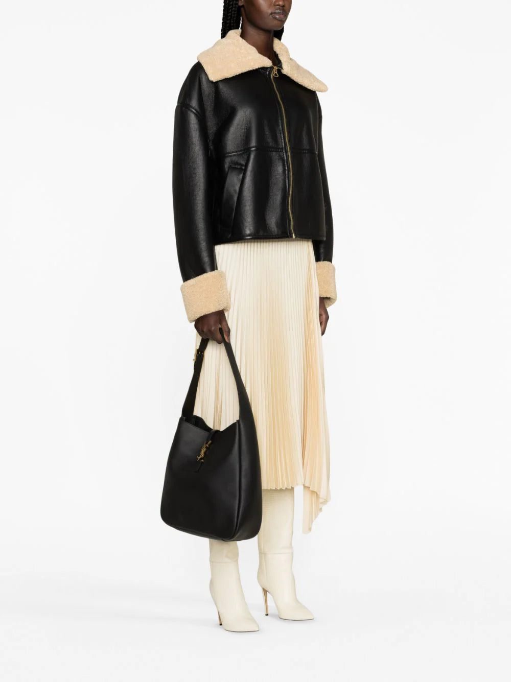 Saint Laurent large Le 5 à 7 leather shoulder bag - Image 2