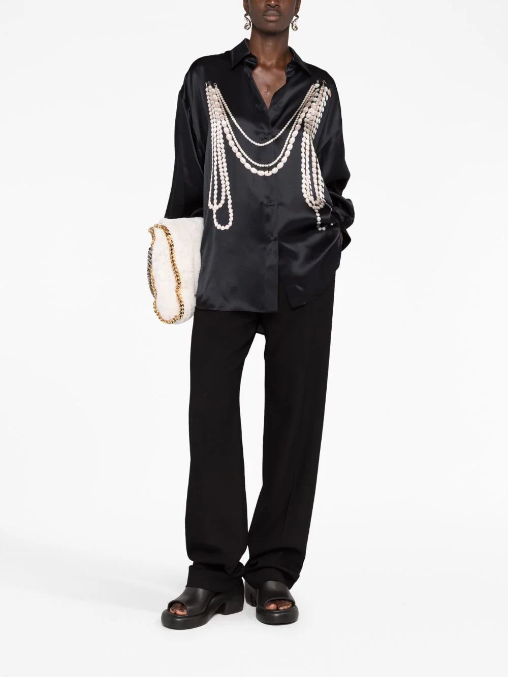 Stella McCartney pearl-print silk shirt - Image 2