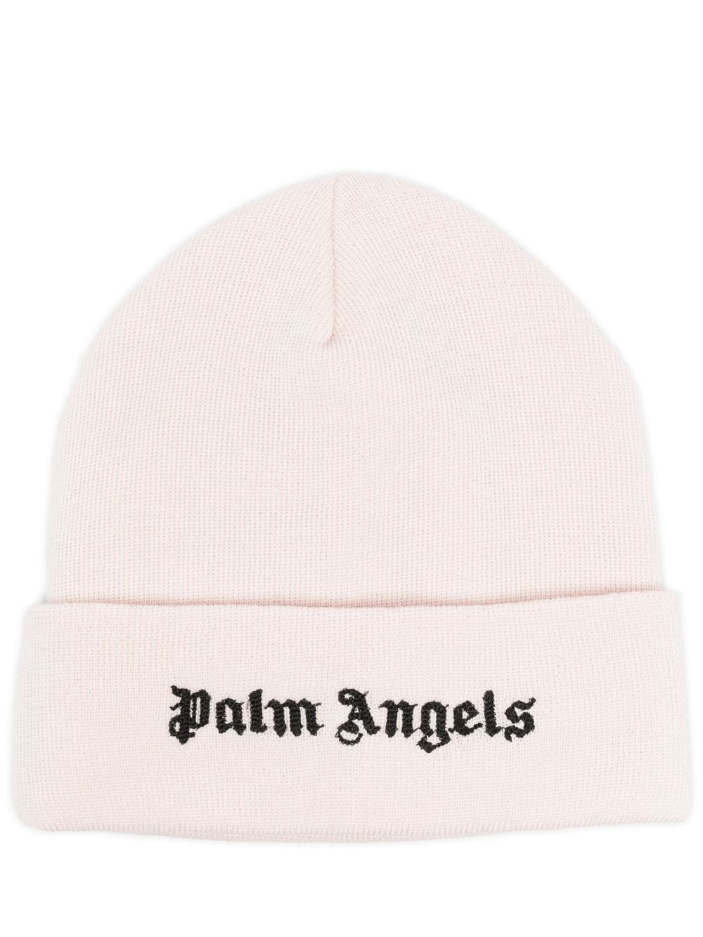 Palm Angels logo-embroidered cotton beanie