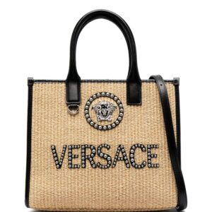 Versace small La Medusa studded tote bag