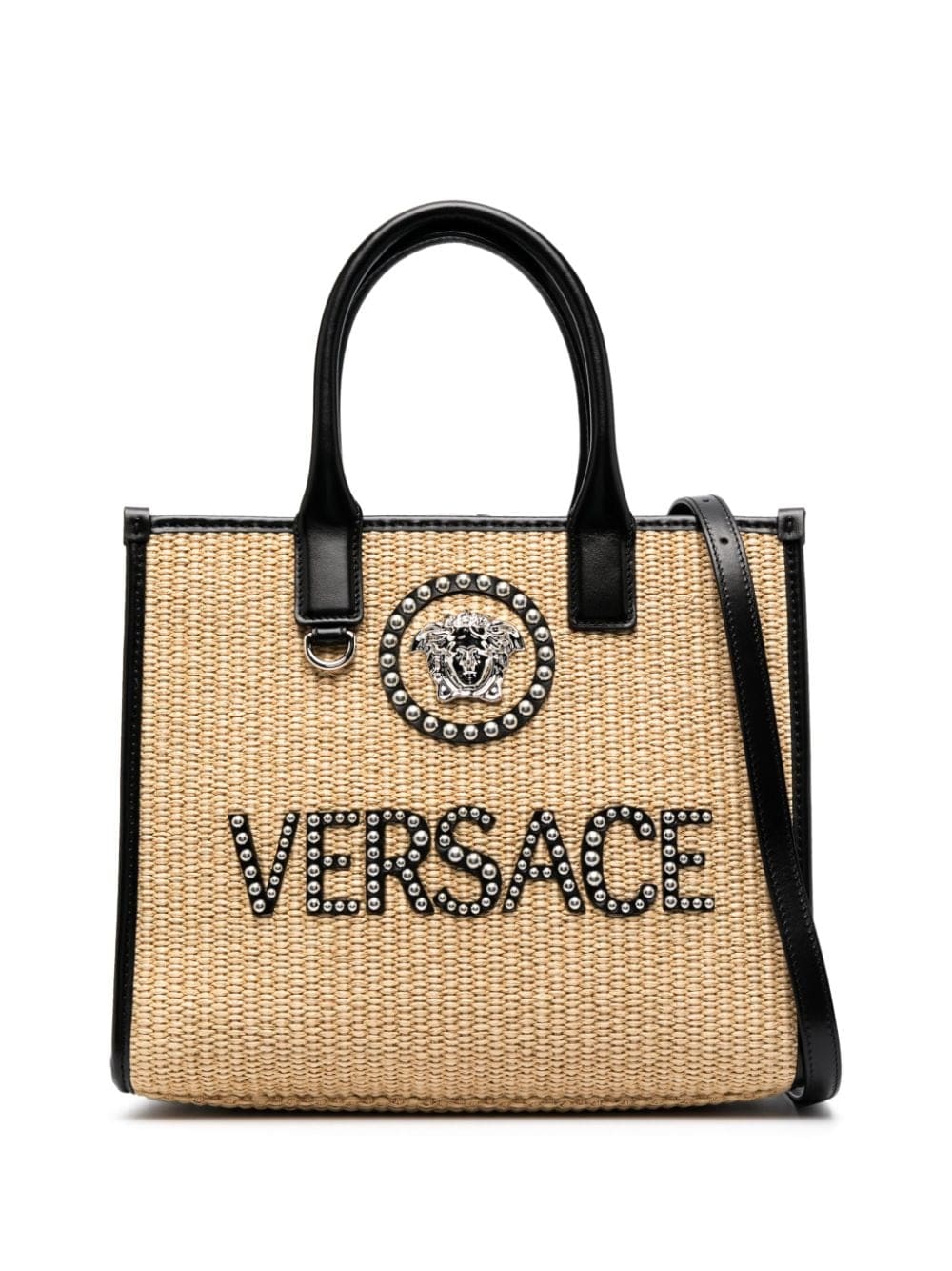 Versace small La Medusa studded tote bag